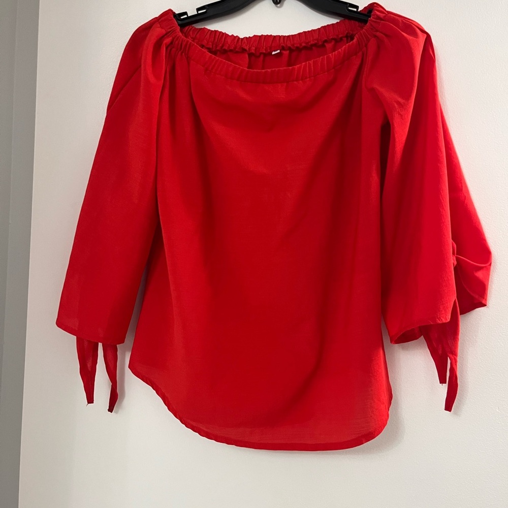 Elegant Red Women's Top